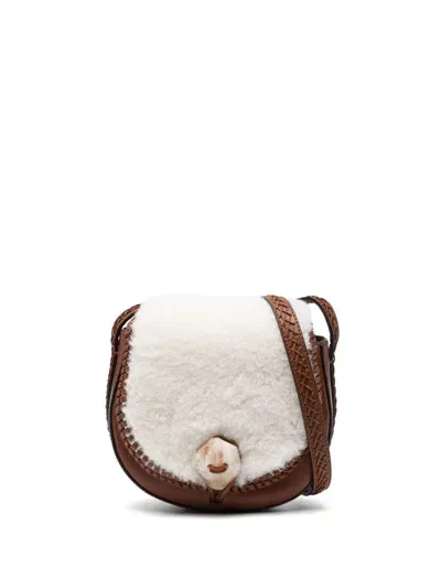 Iacobella Tara Cross Body Bag In Brown