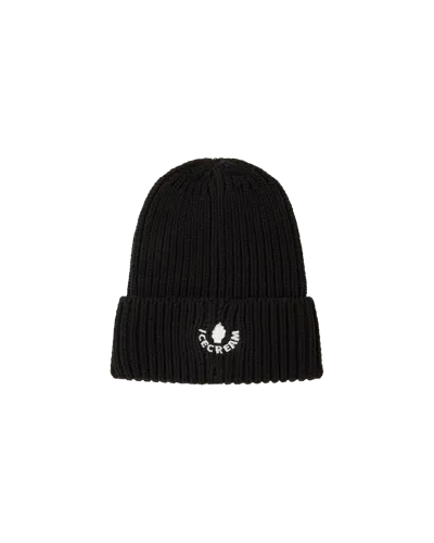 Icecream Japan Kids' Mix Knit Cap In Black