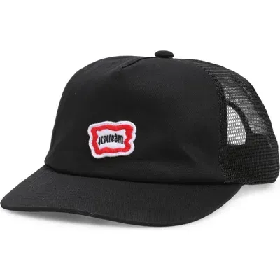 Icecream Staple Trucker Hat In Black