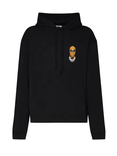 Ih Nom Uh Nit Hoodie Small Mask Print In Black