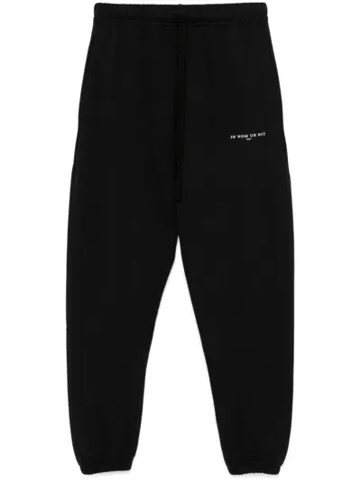 Ih Nom Uh Nit Logo-print Track Pants In Black