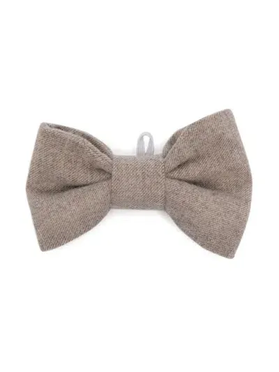 Il Gufo Kids' Elastic-loop Bow Tie In Brown