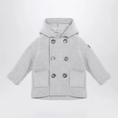 Il Gufo Kids' Grey Double-breasted Fleece Jacket