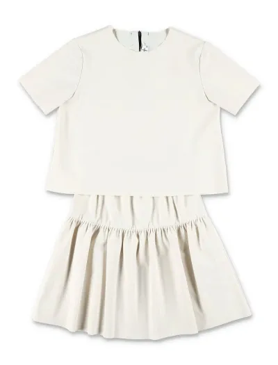 Il Gufo Kids' Two-piece Set In Beige