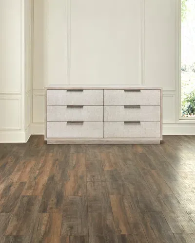 Interlude Home Harperly 6-drawer Chest In Washed Taupe 