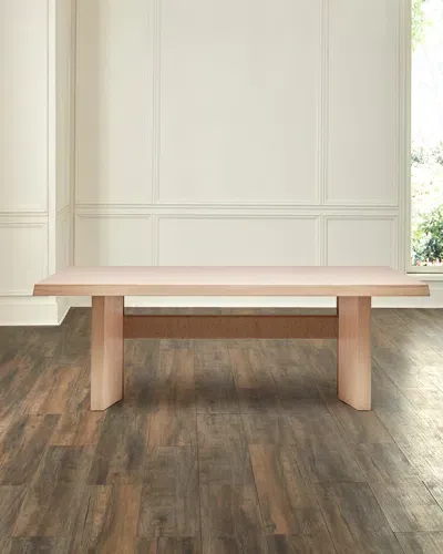 Interlude Home Lummus 94" Dining Table In Saddle Oak