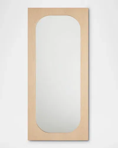 Interlude Home Mila Grand Floor Mirror, 71" In Saddle