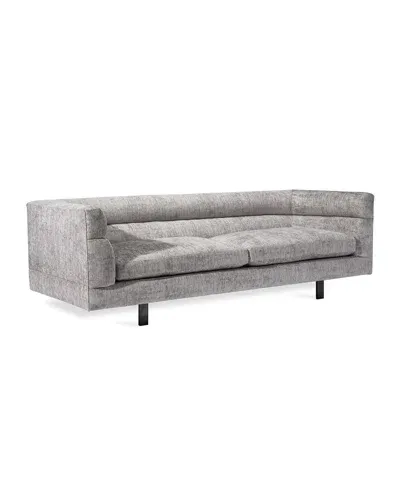 Interlude Home Ornette Sofa 91" In Gray Chenille