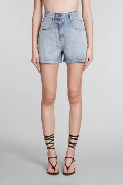 Iro Canio Shorts In Blue Cotton