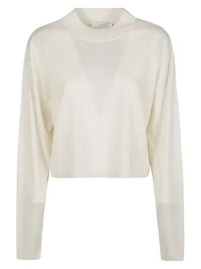 Iro Crewneck Sleeved Sweater In Beige