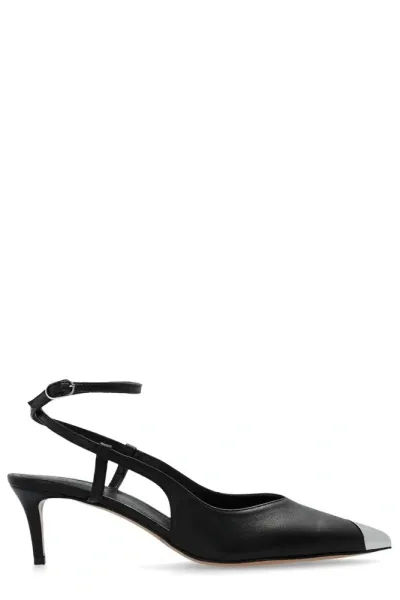 Iro Damia Ankle Strap Pumps In Black