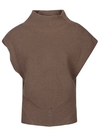 Iro Kenda Sleeveless Sweater In Brown