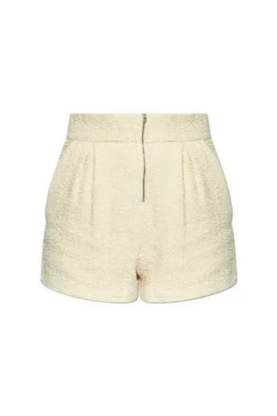 Iro Nurue Tweed Shorts In Beige