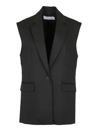 Iro Viria Buttoned Vest In Black