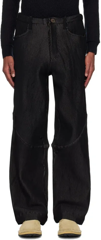 Isa Boulder Ssense Exclusive Black Blaze Trousers In Smoke