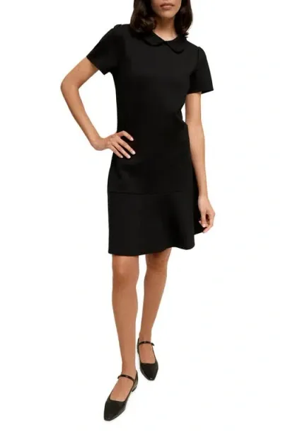 Isaac Mizrahi New York Gamine Ponte Dress In Black