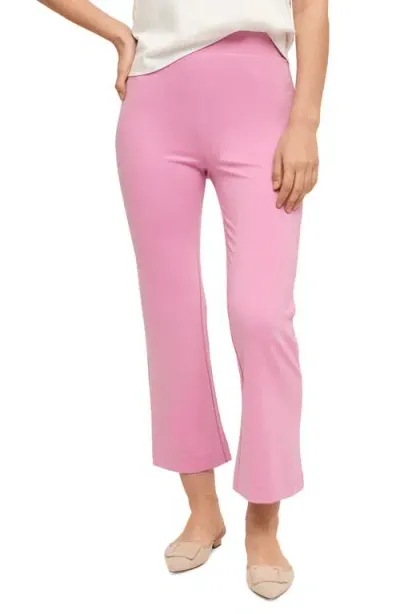 Isaac Mizrahi New York Kick Flare Crop Pants In French Lilac