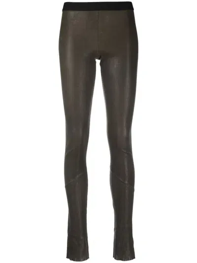 Isaac Sellam Experience Insoumise Leather Leggings In Brown