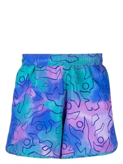 Isabel Marant Abstract-print Swim Shorts In Multicolour