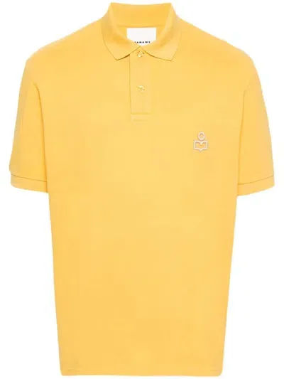 Isabel Marant Yellow Afko Polo In Yellow & Orange