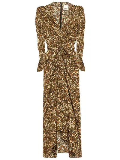 Isabel Marant Albini Dress In Leopard