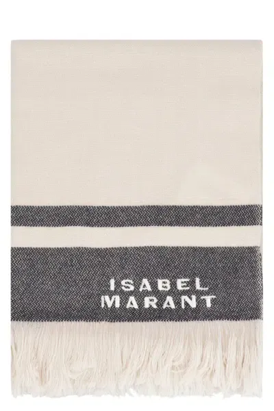 Isabel Marant Anika Wool And Cashemre Scarf In Ecru