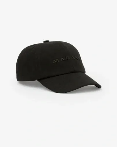 Isabel Marant Basecap Tyron In Black-black