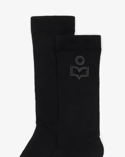 Isabel Marant Baumwollsocken Zorana In Black-black