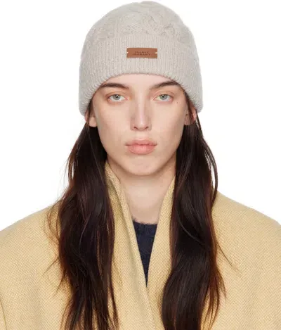 Isabel Marant Beige Tolie Beanie In 90be Beige