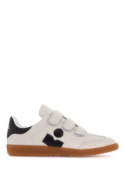 Isabel Marant Beth Leather Sneakers In Cream