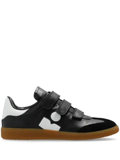 Isabel Marant Beth Leather Sneakers In Black