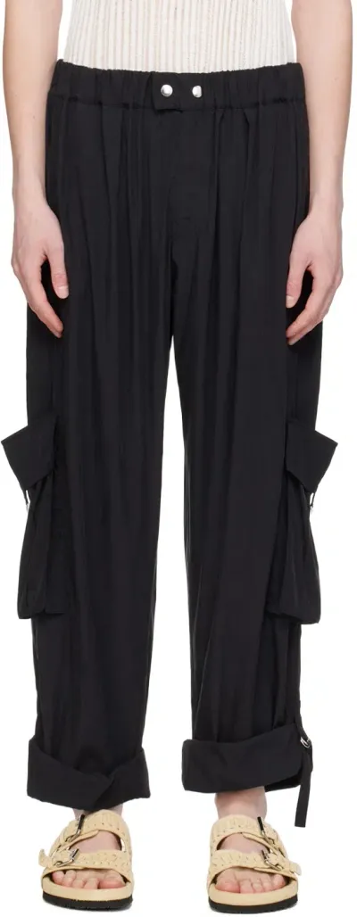 Isabel Marant Black Hadjakim Cargo Pants In 02fk