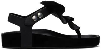 Isabel Marant Black Isela Sandals In 01bk Black