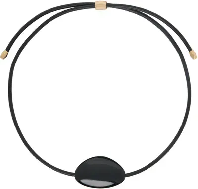 Isabel Marant Black On The Rocks Choker In 01bk Black