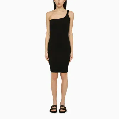 Isabel Marant Black One-shoulder Cotton Dress