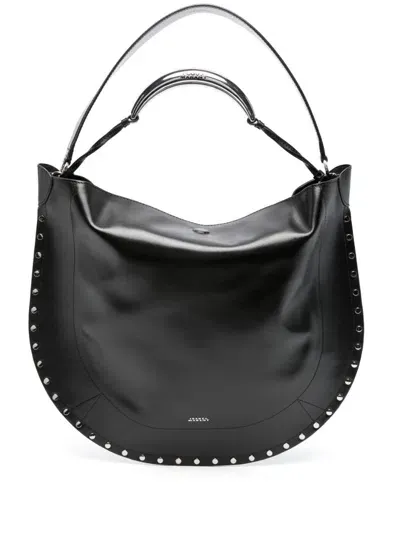 Isabel Marant Oskan Shoulder Bag In Black