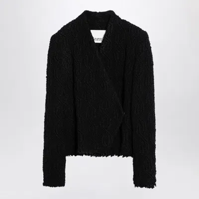 Isabel Marant Black Wool-blend Jacquard Jacket