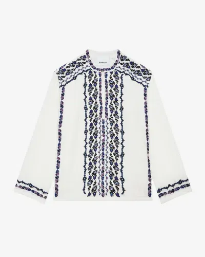 Isabel Marant Bluse Cikariah In White