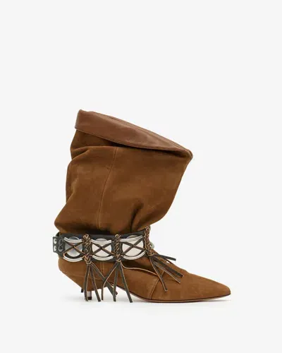 Isabel Marant Boots Edrik Gaucho In Light Bronze