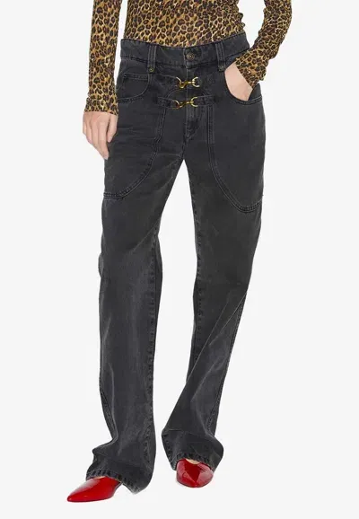 Isabel Marant Brinley Straight-leg Jeans In Black