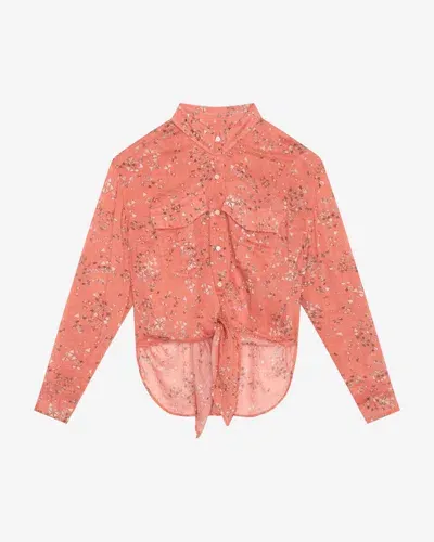 Isabel Marant Cathy Shirt In Shell Pink