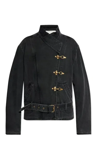 Isabel Marant Celie Denim Jacket In Black