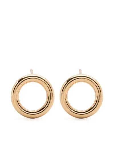 Isabel Marant Circular Brass Earrings In Gold