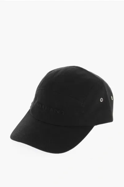 Isabel Marant Cotton Twill Tedji Cap In Black