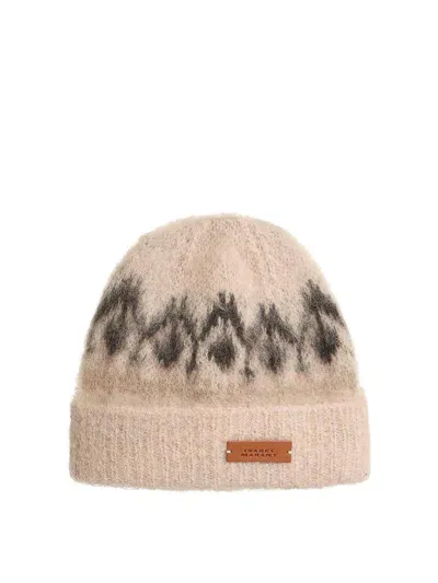 Isabel Marant Darana Beanie In Nude Wool Blend In Color Carne Y Neutral