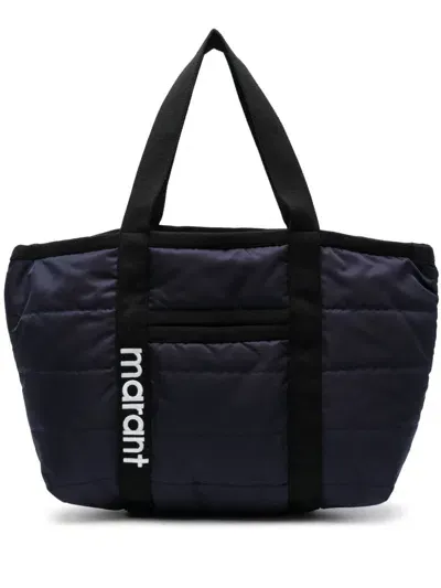 Isabel Marant Darwen Padded Tote Bag In Blue