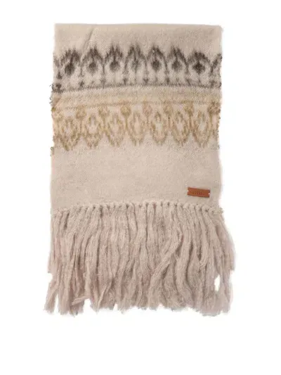 Isabel Marant Dayna Fringed Scarf In Beige