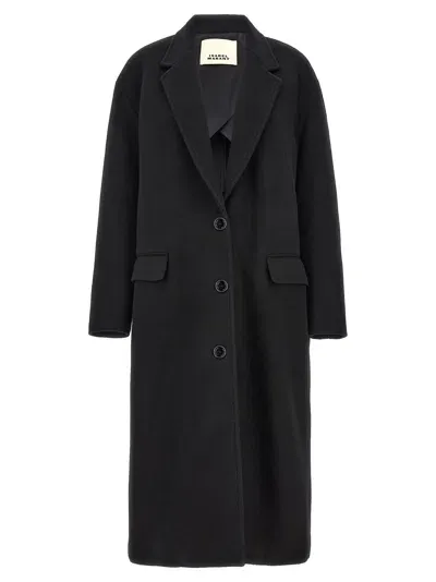 Isabel Marant 'efezia' Coat In Black