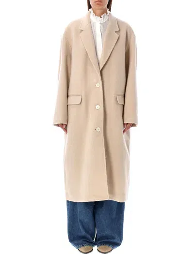 Isabel Marant Efezia Coat In Neutrals