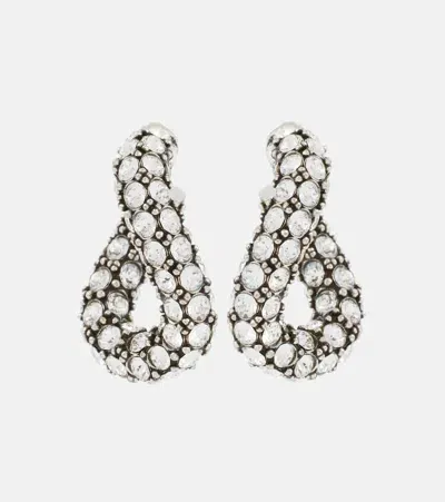 Isabel Marant Embellished Hoop Earrings In Silver